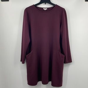 J. Jill Purejill Eggplant Purple Tunic Dress Size Large